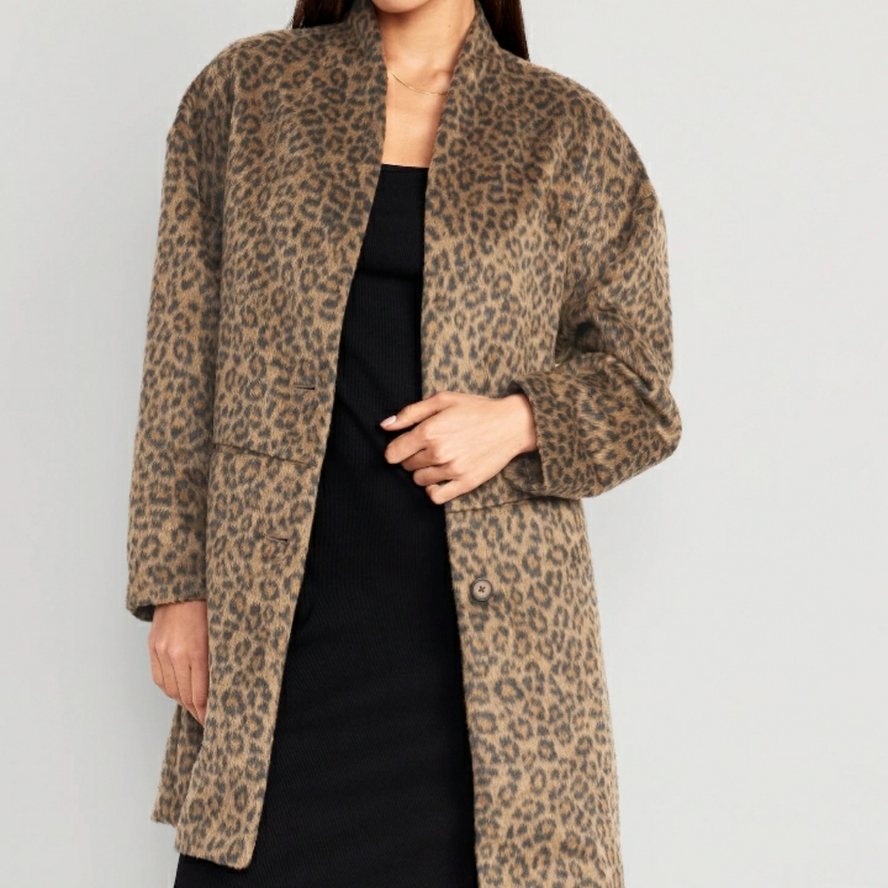 NWT Long-Line Faux-Fur Cardigan Coat for Women XXL